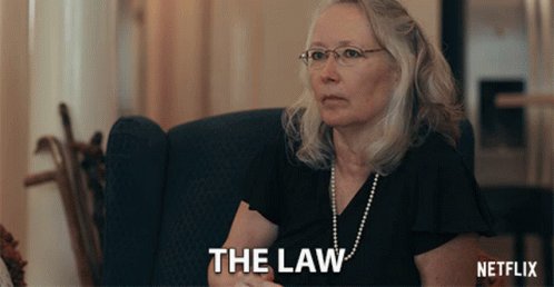 The Law Air Quotes GIF