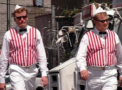 In 1997, Conan and Andy moonlighted as ice cream truck drivers. http://conan25.teamcoco.com/node/106173 #NationalIceCreamDay #Conan25
