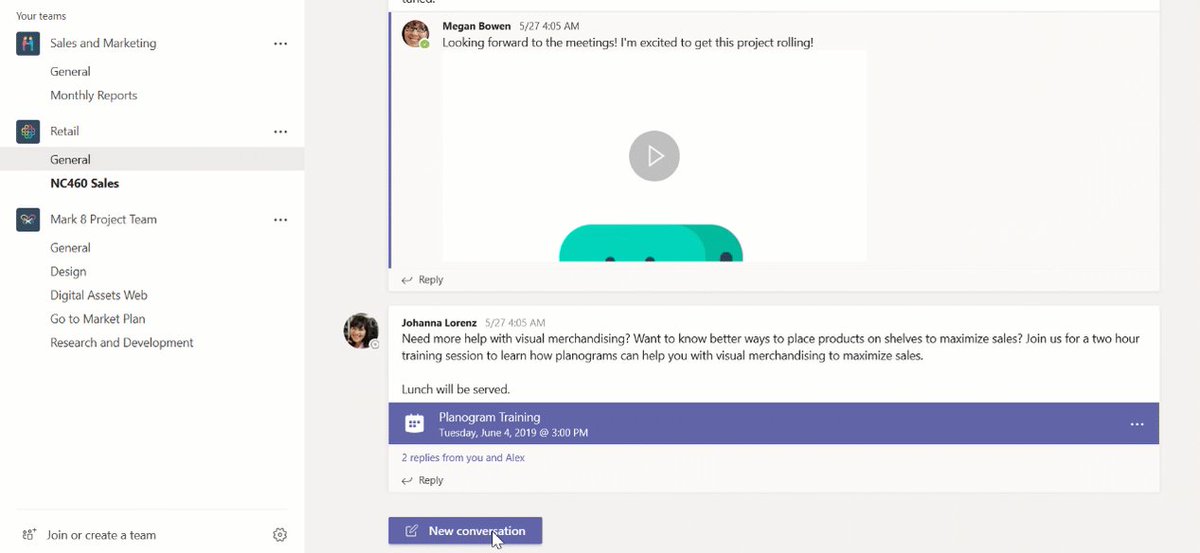 May I have your attention please? Use the new announcements format in #MicrosoftTeams channels to highlight important news, complete with a headline and background image. http://msft.social/Qthv8g