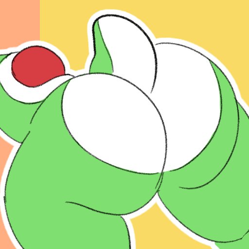 Yoshi had been practicing his twerking as of late. 