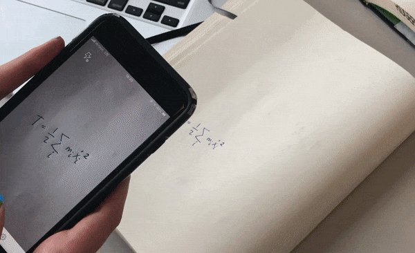 Snip for iOS and Android just released! Get them now at http://mathpix.com
See how easy it is to “copy” an equation from your notes and paste the LaTeX into a Markdown document, with Snip mobile to desktop syncing: