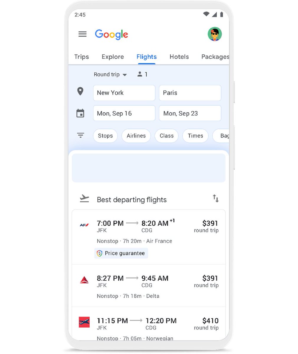 Google Travel adds flight price notifications and a limited time flight price guarantee https://tcrn.ch/2OHYtBl by @etherington