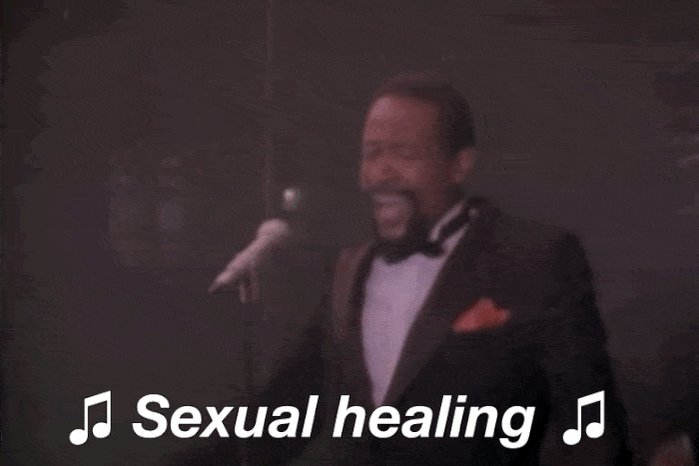 “#WhenIGetThatFeeling I want sexual healing!😏 https://t.co/0DHGxejrwP” .