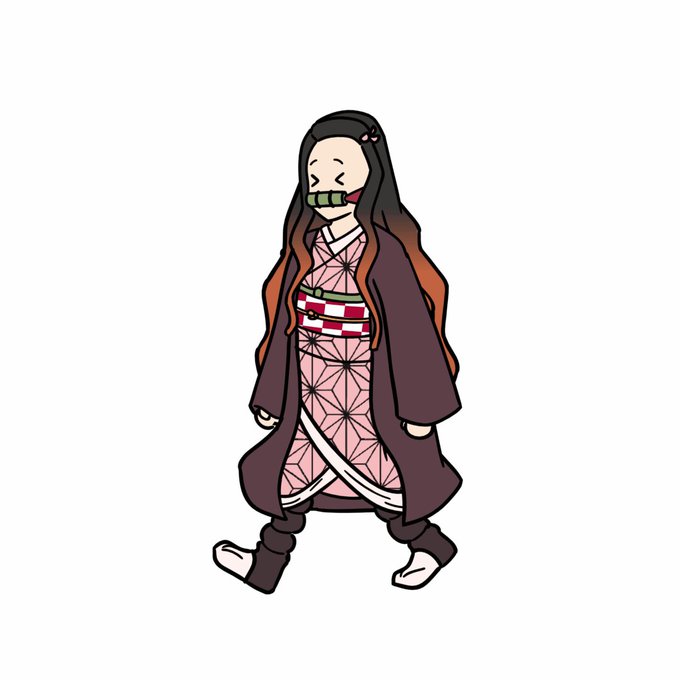 BunkunさんがTwitterに投稿した竈門禰豆子(鬼滅の刃)のイラスト。