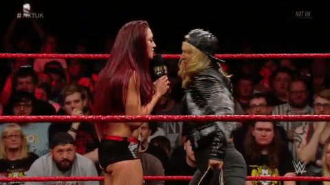 Tensions between @tonistorm_ and @Kay_Lee_Ray have reached a boiling point on #NXTUK!