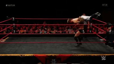 HOW DID @JamesDrake_GYT KICK OUT OF THAT?!?!#NXTUK @MandrewsJunior