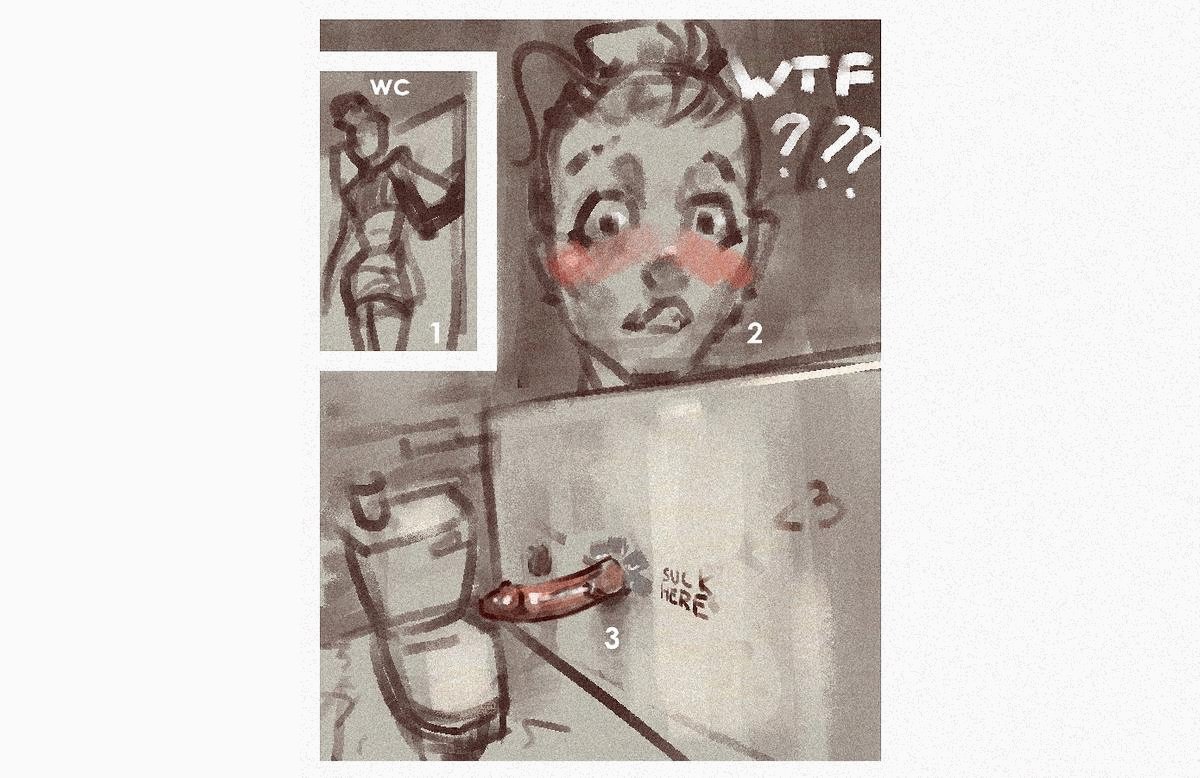 “1 hour left! https://t.co/wqigN2MivE

Glory hole Comic YCH...