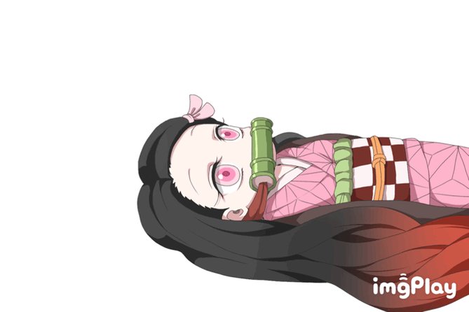 碧翠鳥さんがTwitterに投稿した竈門禰豆子(鬼滅の刃)のイラスト。