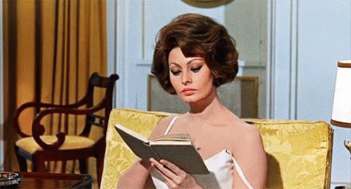 There are few things more beautiful than a woman with a book in her hands - Happy Birthday, Sophia Loren! 