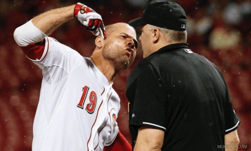 Happy Birthday, Joey Votto! You go right on arguing the Strike Zone!   