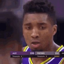 Rudy Gobert looking at Myles Turner like.....