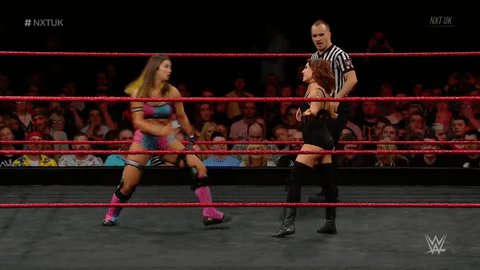 That's one way to start things off, @TeganNoxWWE_! #NXTUK
