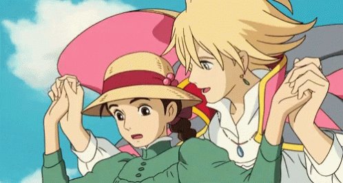 ダヤン ﾟ ﾟ Pdrnotpds Mimei お二人が手を取り合って微笑み合っているお姿はまるで 私がジブリ映画で一番大好きで胸踊る ハウルの動く城 の超絶ロマンチックな名シーンのハウルがソフィーを