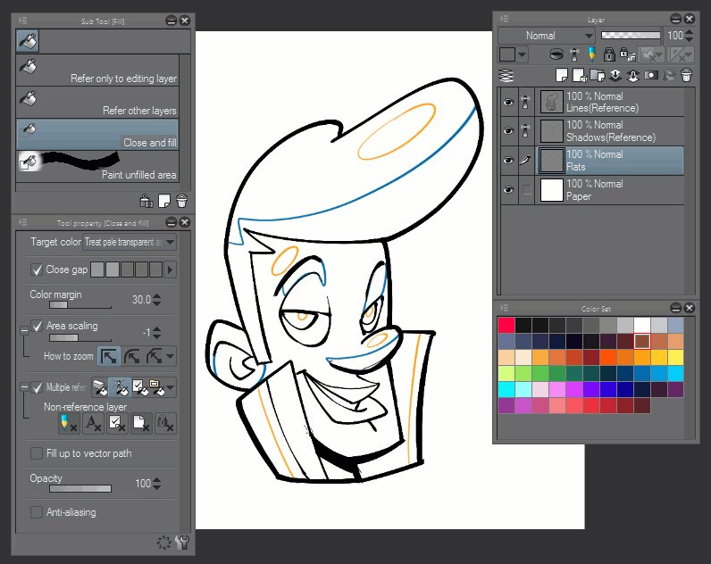 Clip Studio Paint Artist on Twitter "Adding to the 'Tips for Flatters' in CLIPSTUDIOPAINT The