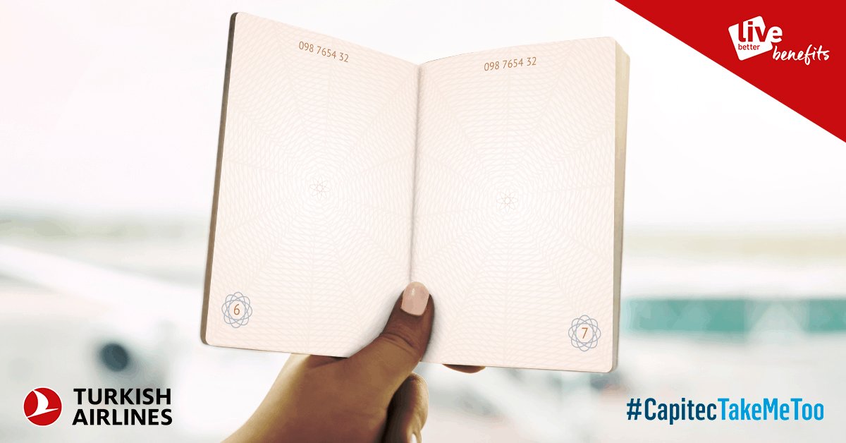 Capitec Bank (@CapitecBankSA) on Twitter photo 2019-10-09 14:09:15 What’s the ultimate travel destination on your bucket list? RT this post and comment “#CapitecTakeMeToo” with the name of your dream destination and stand a chance to win a trip for 2 with Capitec and Turkish Airlines! #LiveBetterBenefits What’s the ultimate travel destination on your bucket list? RT this post and comment “#CapitecTakeMeToo” with the name of your dream destination and stand a chance to win a trip for 2 with Capitec and Turkish Airlines! #LiveBetterBenefits