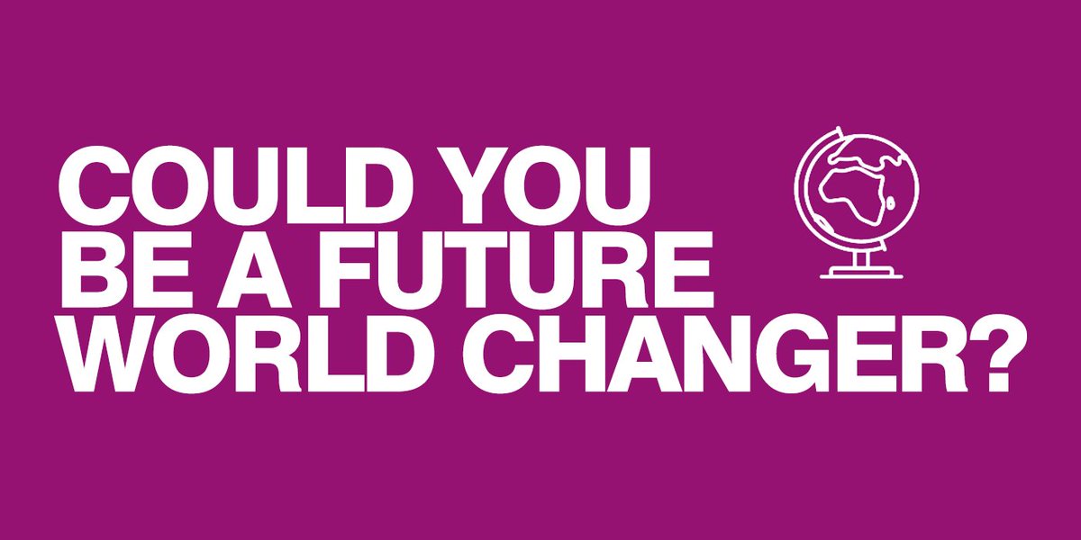 Do you know an amazing & ambitious @UofGlasgow student who can join our team of #UofGWorldChangers? ๐ If they have a goal they want to achieve while studying, they can apply now ๐ https://bit.ly/2VLrMTgย ๐ and we'll celebrate and support their ambition!