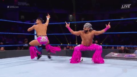 The celebration never stops for @SinghBrosWWE! #205Live