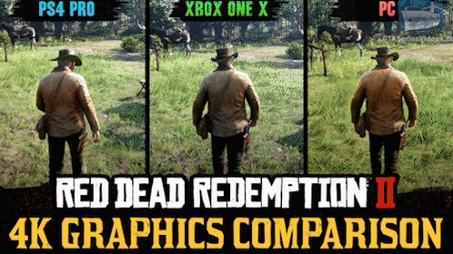 GTA Series Videos on X: Red Dead Redemption 2 4K Comparison - PC / PS4 Pro  / Xbox One X #rdr2   / X