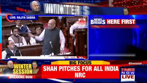 Big declaration by Home Minister @AmitShah: Govt mulling nationwide NRC. HM Amit Shah assures there's no reason to worry. | #AllIndiaNRCDeclaration