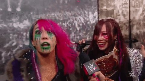 #RAW The #KabukiWarriors have never seemed more ready for battle.#@WWEAsuka @KairiSaneWWE