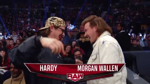 It wouldn't be #RAW in Nashville without @MorganWallen and @HardyMusic!