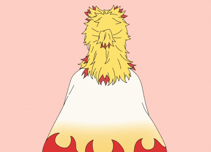 ぷらにゃんさんがTwitterに投稿した煉獄杏寿郎(鬼滅の刃)のイラスト。