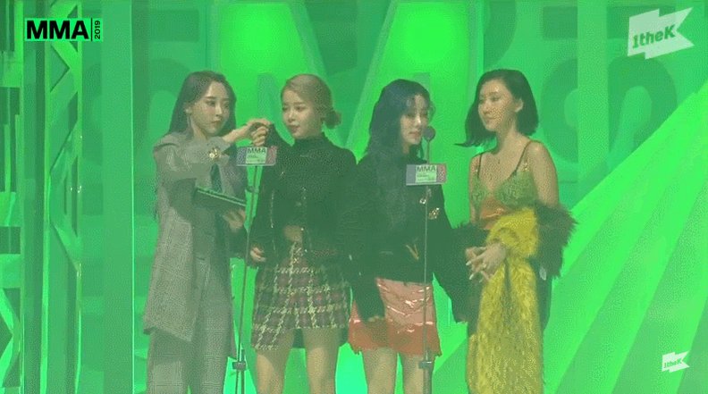 MMA2019にてTop10 アーティスト賞を受賞したMAMAMOO‼️ 新曲 “HIP”を