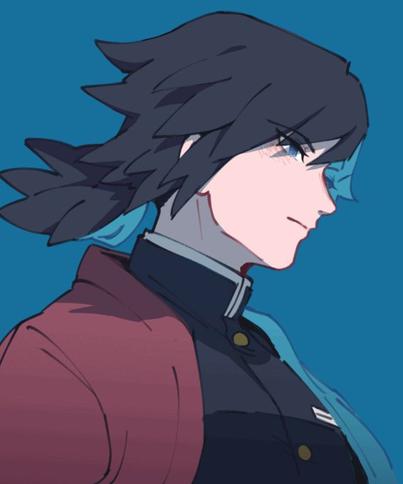 0203さんがTwitterに投稿した冨岡義勇(鬼滅の刃)のイラスト。