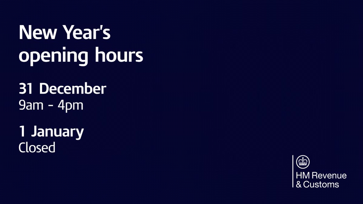opening times of hm revenue and customs