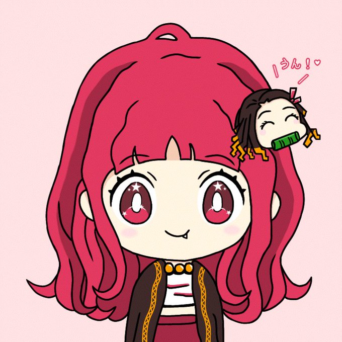 ʚれいなɞさんがTwitterに投稿した竈門禰豆子(鬼滅の刃)のイラスト。