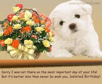  Belated Happy Birthday 