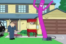 Rowan found one of Bayley's wacky waving inflatable buddies and it's gone feral #RAW