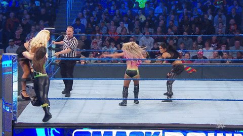 .@otiswwe just saved @WWE_MandyRose from CERTAIN DOOM!#SmackDown