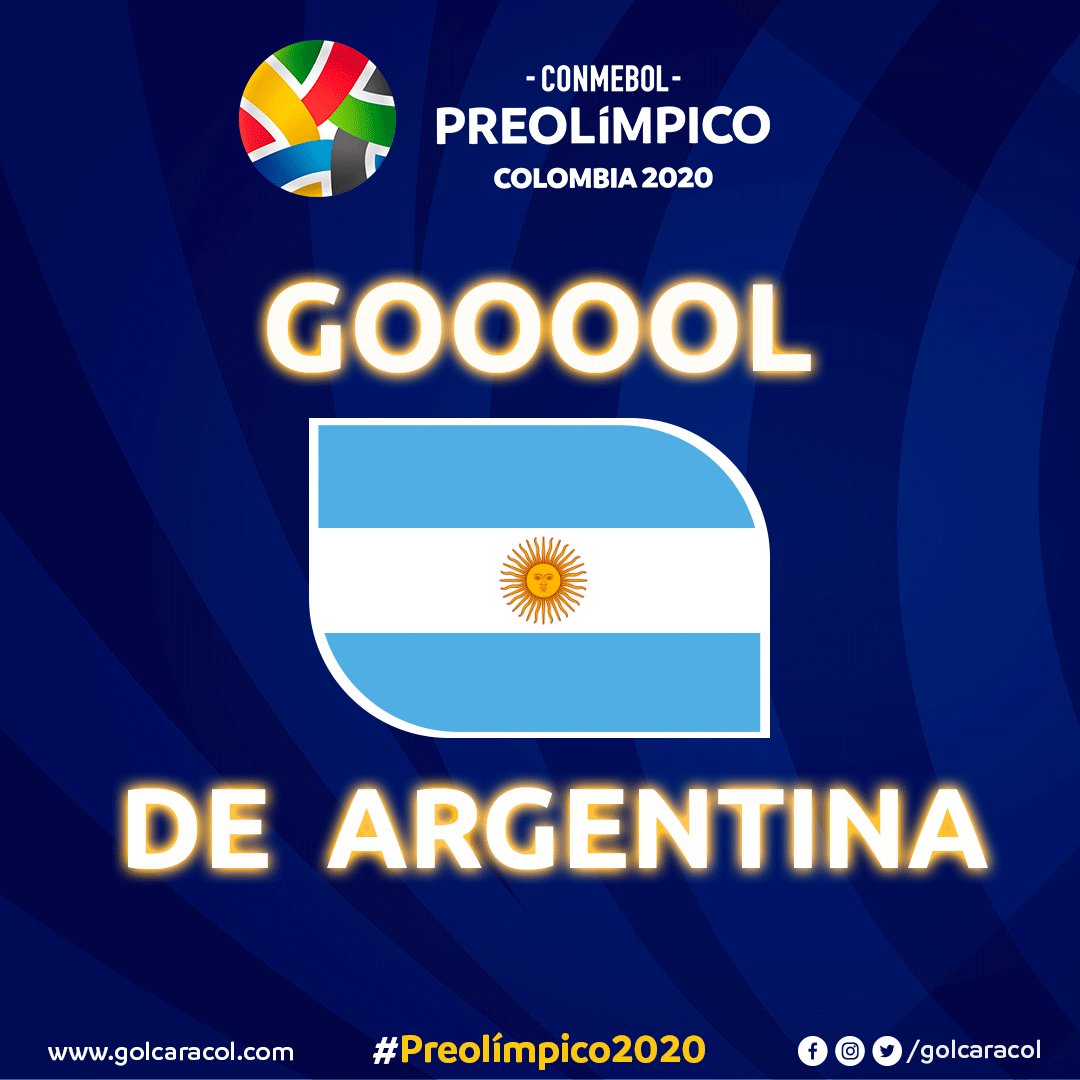 ¡GOOOL de Argentina! Gaich pone el 2-1 a favor de la albiceleste contra Colombia Vea el partido en vivo y gratis → http://bit.ly/38l96yV #VamosColombia