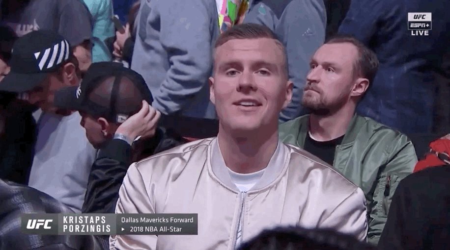 Porzingis is ready to see McGregor vs. Cerrone ๐โ๏ธ
Stream #UFC246 on ESPN+ โก๏ธ http://ES.PN/UFC246TWย