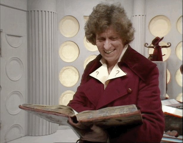 Happy birthday, Tom Baker! Let\s fill message with Fourth Doctor GIFs.  