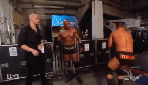 Sorry but when the Viking Raiders, Samoa Joe and Kevin Owens start walking your way... you get the fuck outta there kiddo #WWE #RAW #RAWGoHomeShow