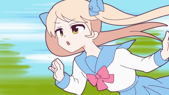 ナイセン エンターテインメント 公式 あなたが出てきそうなアニメ Opかedでキャラが走るアニメは神アニメって言いますよね バンバンちゃんは学園ものアニメに出てきそうかな 大げさなくらいの女の子走りをしてほしい T Co