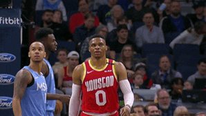 Russell Westbrook now has eight career games in which he's produced at least 45 points, 10 assists, and five rebounds, tying him with Oscar Robertson and James Harden for the most such games in @NBAHistory.