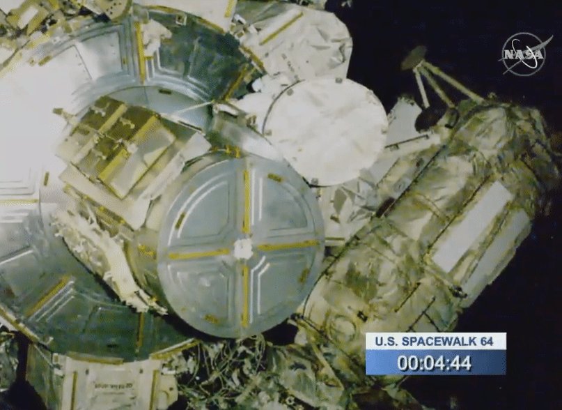 Last spacewalk for @AstroDrewMorgan and @astro_luca Drew Morgan exiting ISShttps://www.nasa.gov/nasalive