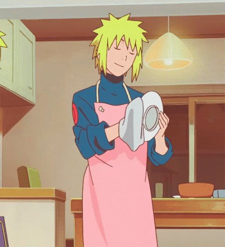 Happy birthday to my favorite housewife, minato namikaze   