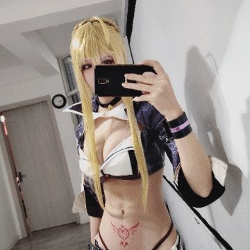 コスプレイヤー爱老师_PhD のTwitterGIF3