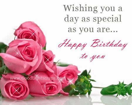 Happy Birthday Have a wonderful day.  via 