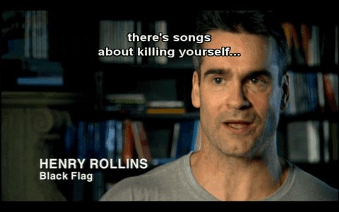 Happy 58th birthday to my favorite Black Flag singer and the worlds most serious man Henry Rollins. 