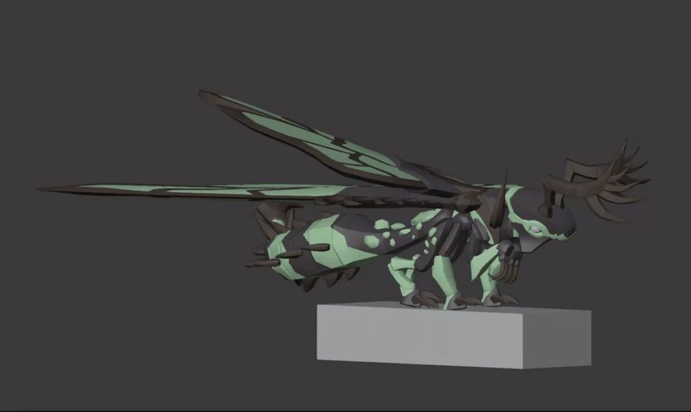 Erythia On Twitter The Third And Final Wasteland Dragon Is Nearly Here Began The Rigging And Animation Process Today Here S A Choppy Gif Of His Antsy Idle Finally In The Polishing Phase