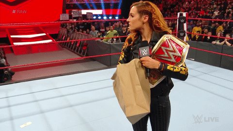 Visual representation of what we’re willing to pay to see @BeckyLynchWWE get her hands on @QoSBaszler! #RAW (via @wwe)