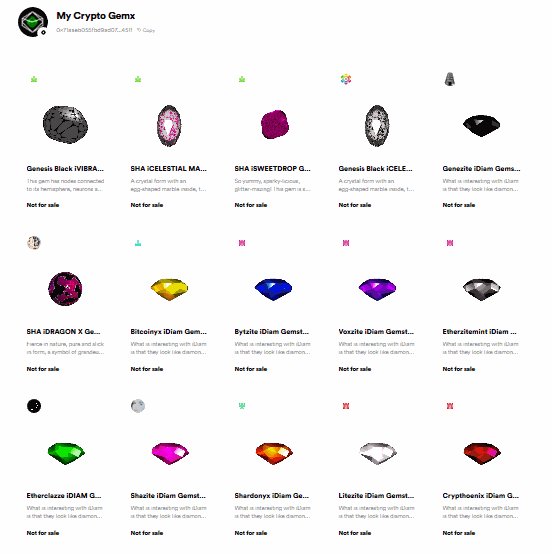 Gemsical Gems and their owners! First batch release of the iDiams was so awesome! Gratz to the community and to the new gem collectors, gonna give a shoutout to some I know :D
@JahleelDowdy @Ematz09 @CryptoniumO @heatherlynn887 @hexeosis @IvanPodmasko @crypto_yuna @Crypt0xNinja https://twitter.com/SkipperGemx/status/1229772963651575808 …