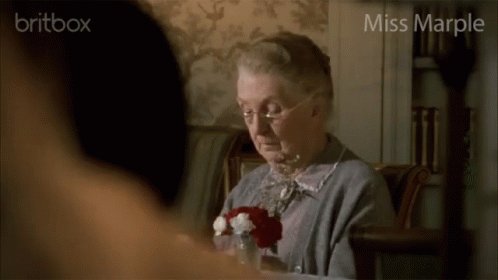 Coleen's on the case #WAGathaChristie (No GIF of Coleen, sadly)