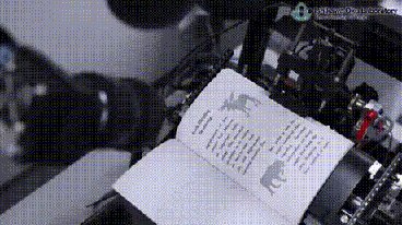 Gif of computer reading boo...