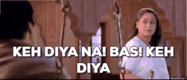 Tanvi Madan on Twitter: "Brought to mind Jaya Bachchan's classic dialogue from Kabhi Khushi Kabhi Gham https://t.co/vhOrIeVKva" / Twitter
